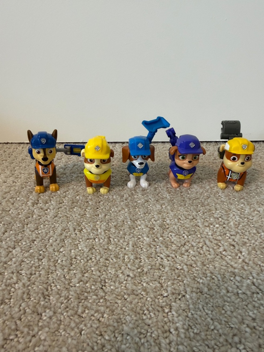 Paw Patrol Five Construction Figures w Packs